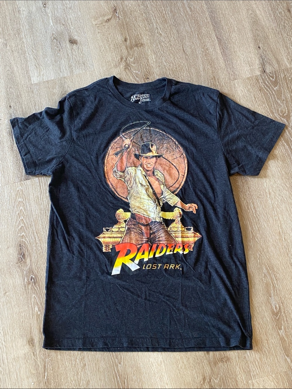 Vintage Indiana Jones Harrison Ford T-Shirt Raiders of the Lost Ark Sz L